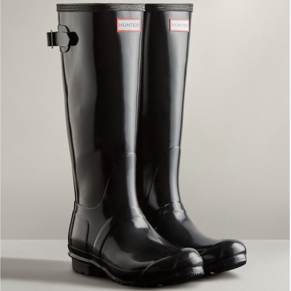 Hunter Women's Original Tall Gloss Rain Boots Size 8F